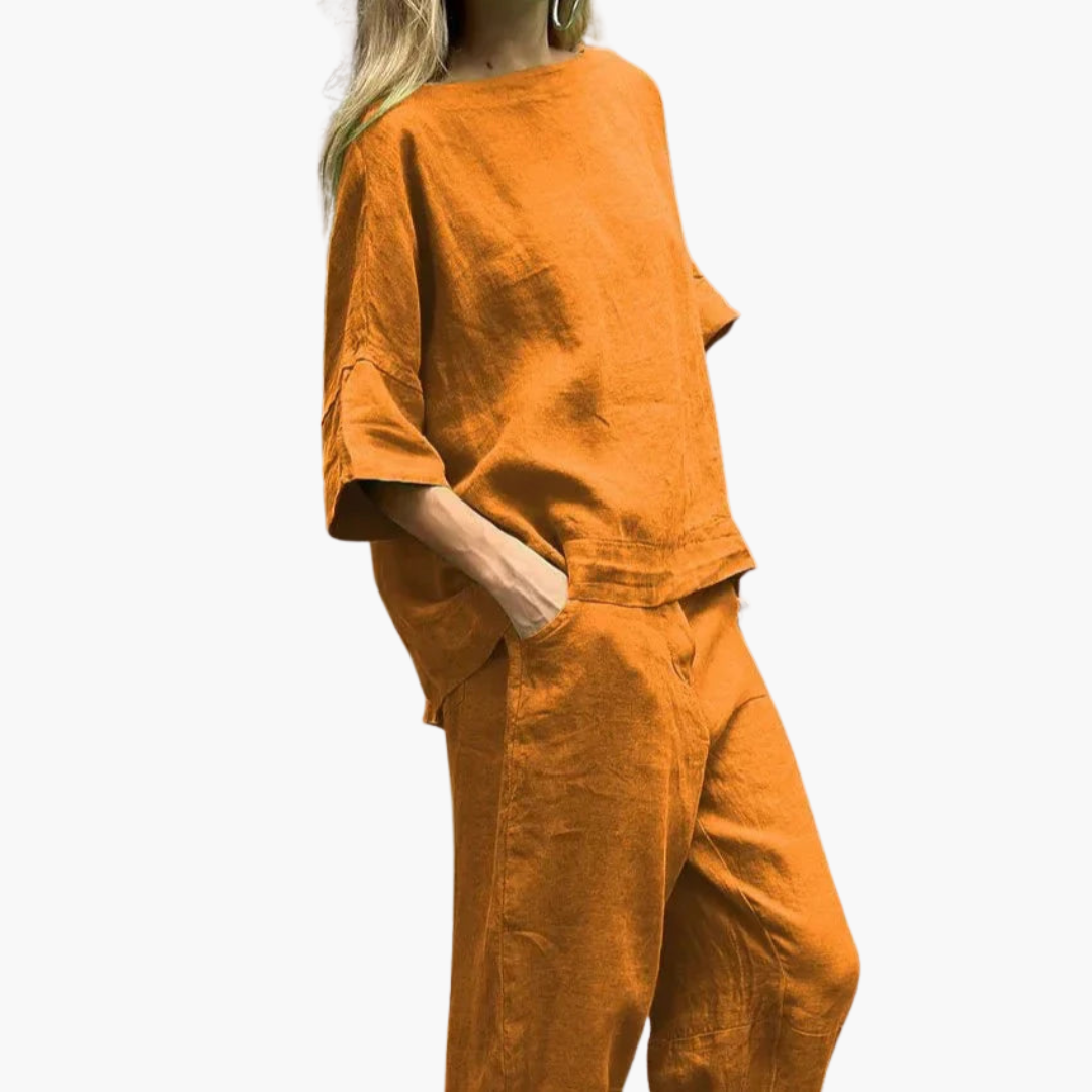 Ensemble Deux-Pièces Femme - Crop Top & Pantalon Court pour l'Été