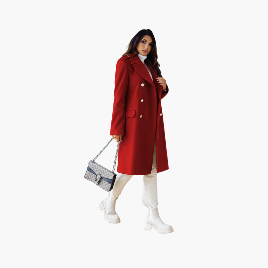 Trench-coat à col revers pour femmes