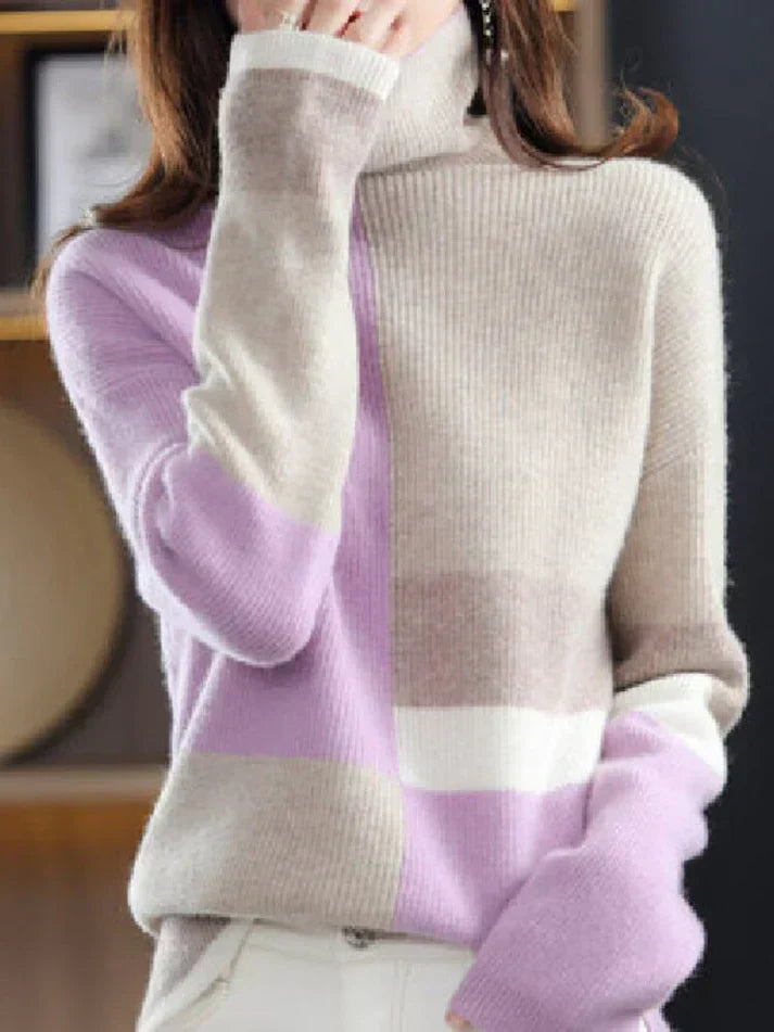 Riley - pull à col roulé classique pour femmes