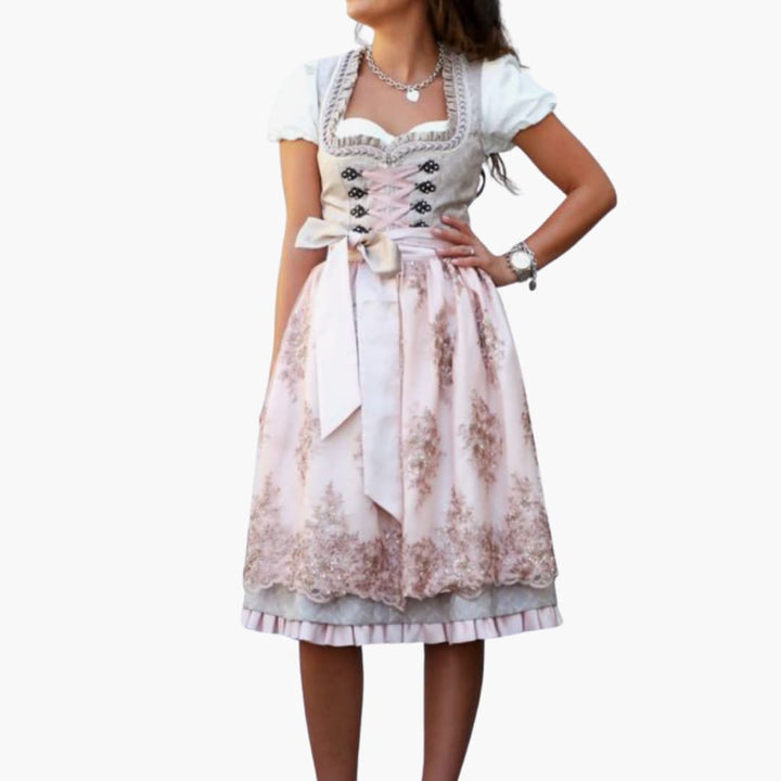 Robe dirndl détaillée pour femmes - Oktoberfest 2025