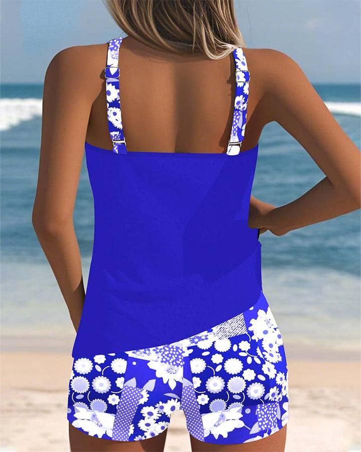 Felicia | Ensemble de Tankini à Imprimé Floral pour Femmes