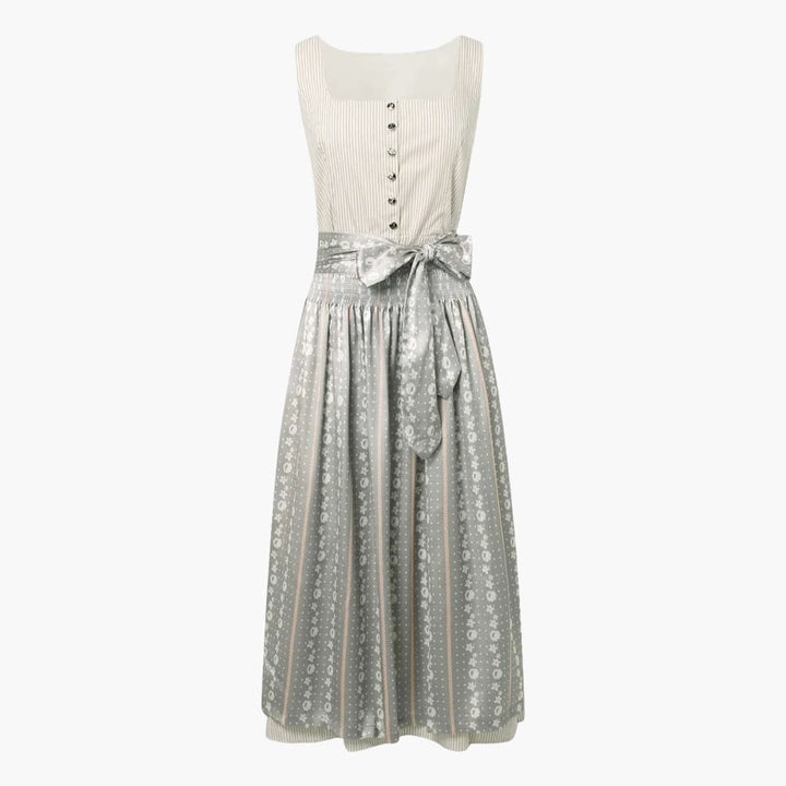 Robe dirndl à carreaux avec tablier pour femmes - Oktoberfest 2025
