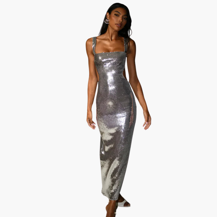 Robe de soirée pour femmes - Robe en sequins glamour