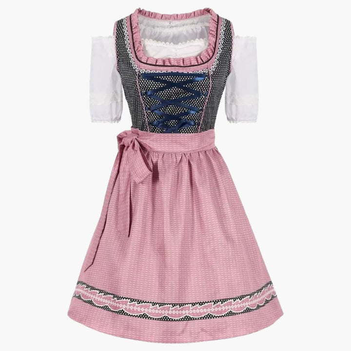 Robe Mieder-Dirndl avec lacets pour femmes - Oktoberfest 2025