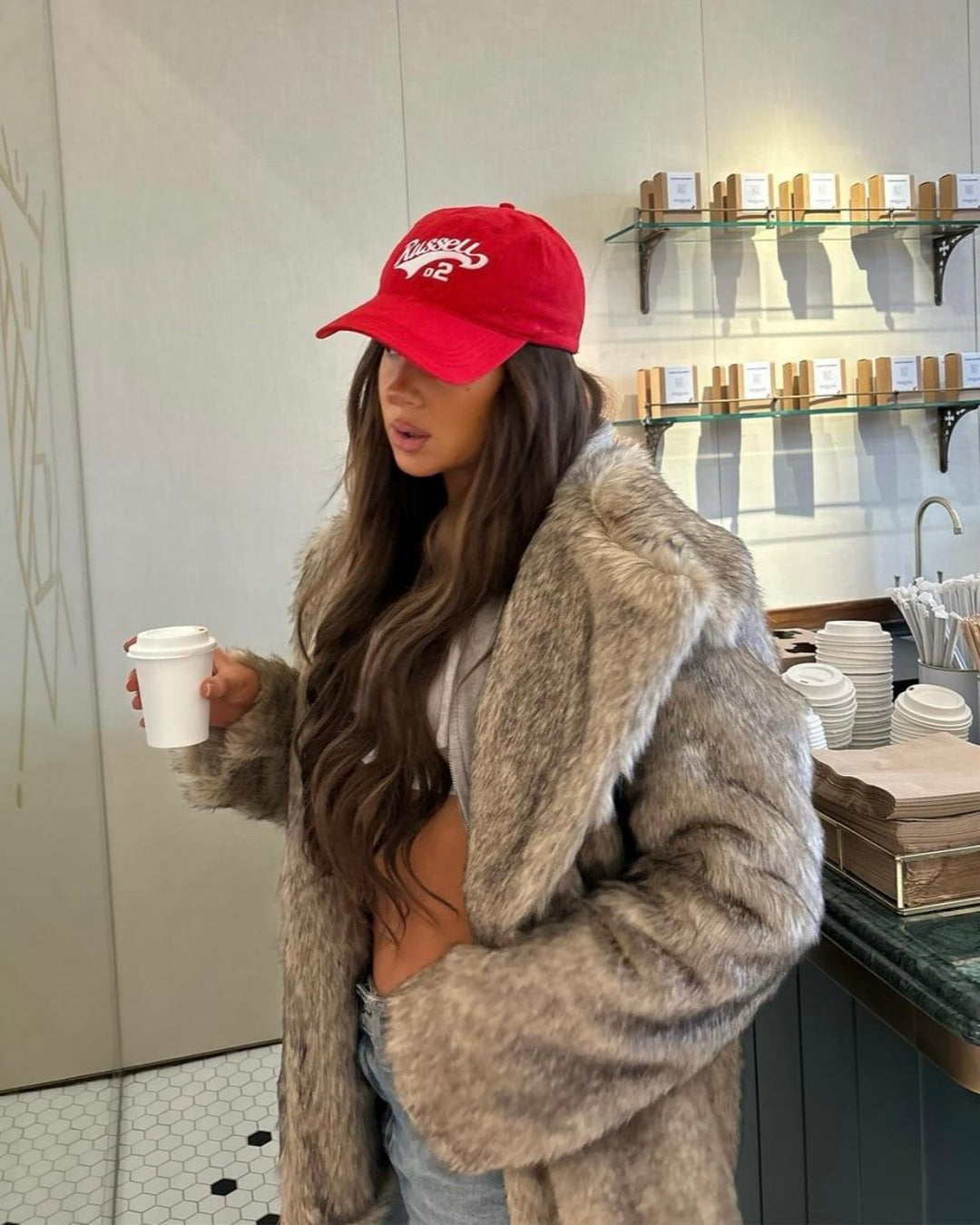 Valeria | Manteau luxueux en fausse fourrure douce pour femmes