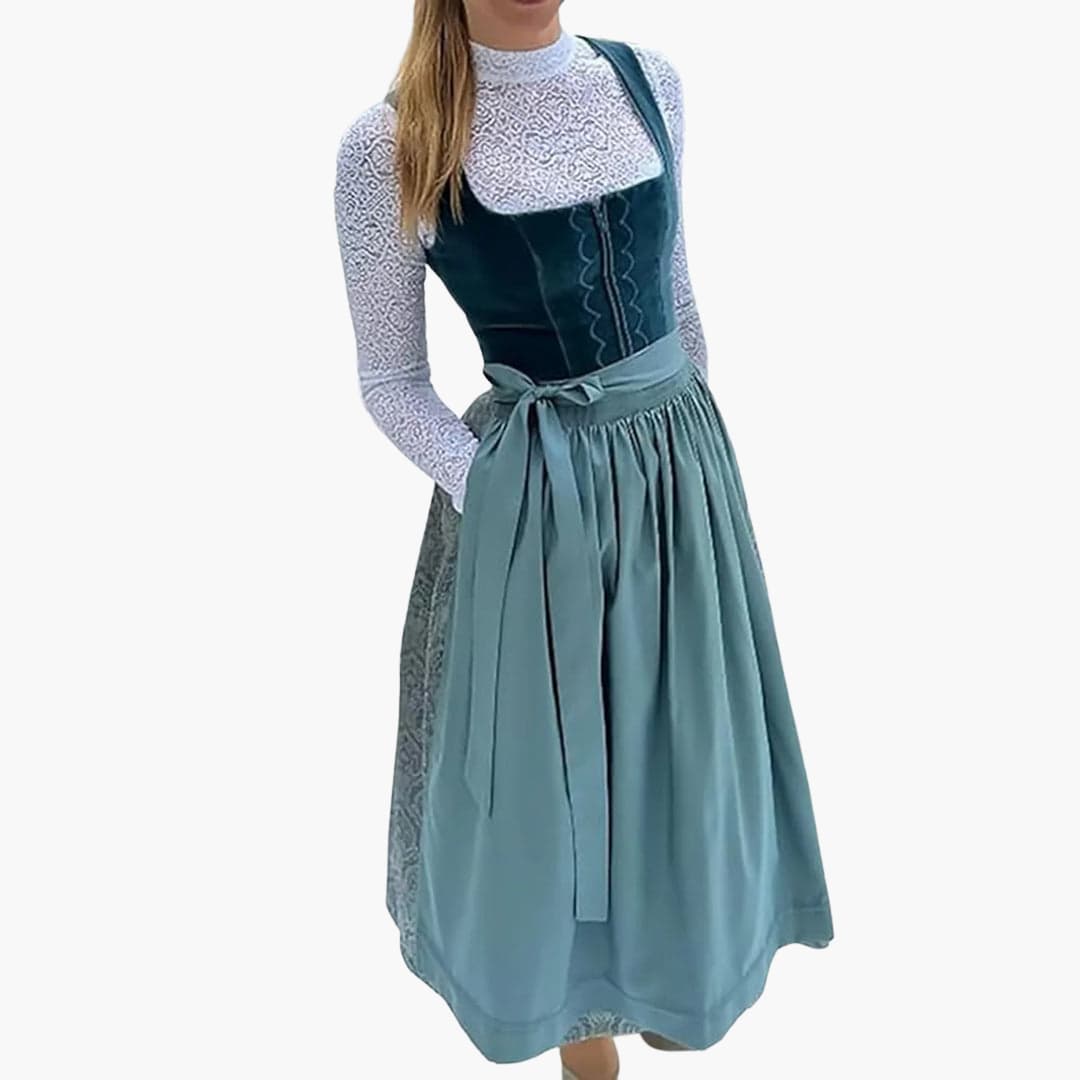 Robe Dirndl avec lacets pour femmes - Oktoberfest 2025