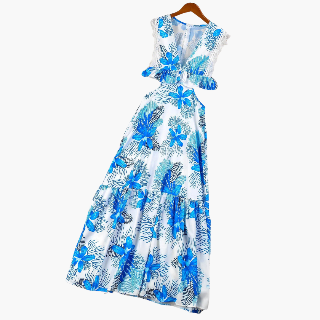 Robe maxi en dentelle à la mode - Robe de soirée élégante pour femmes