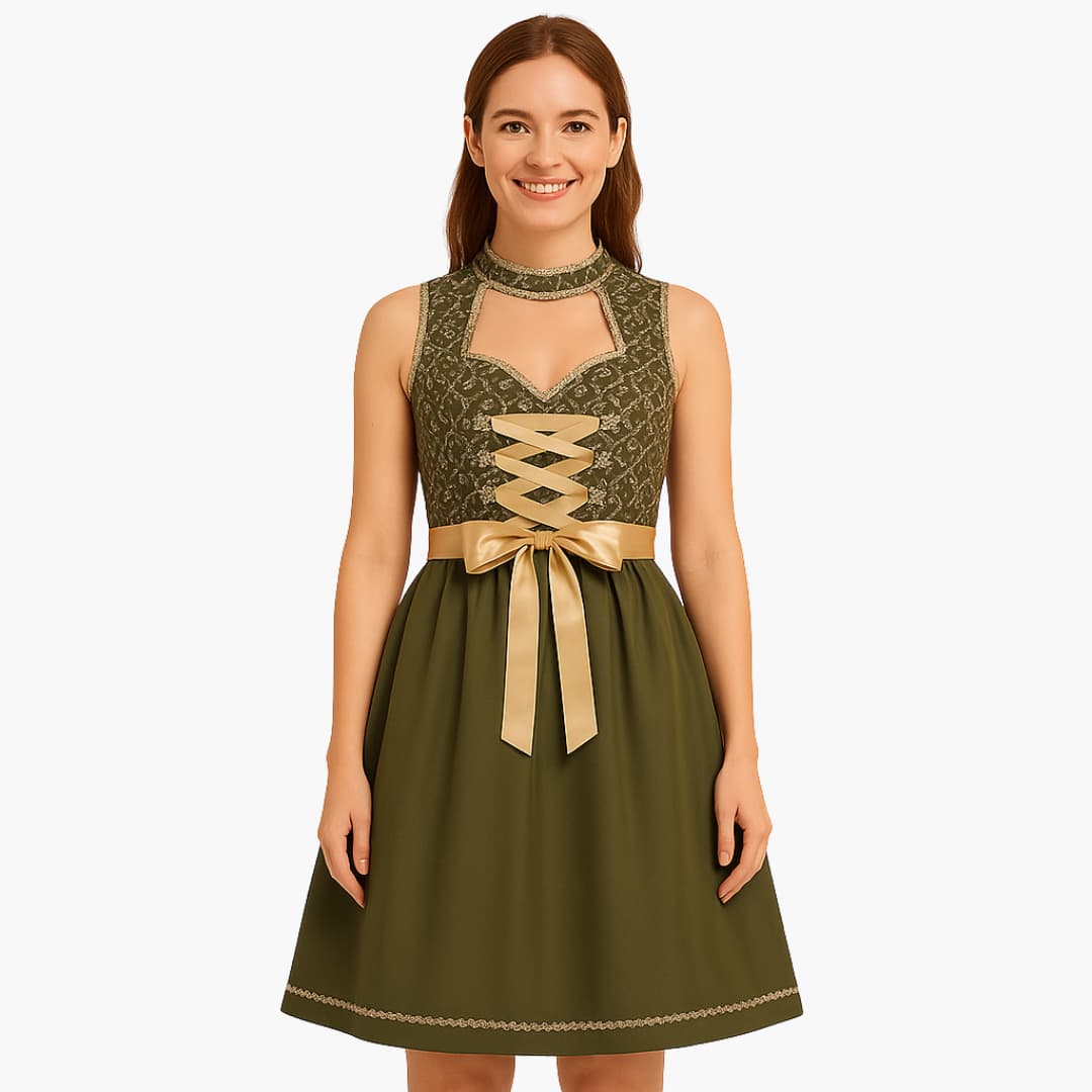Dirndl avec tablier pour femmes - Oktoberfest 2025