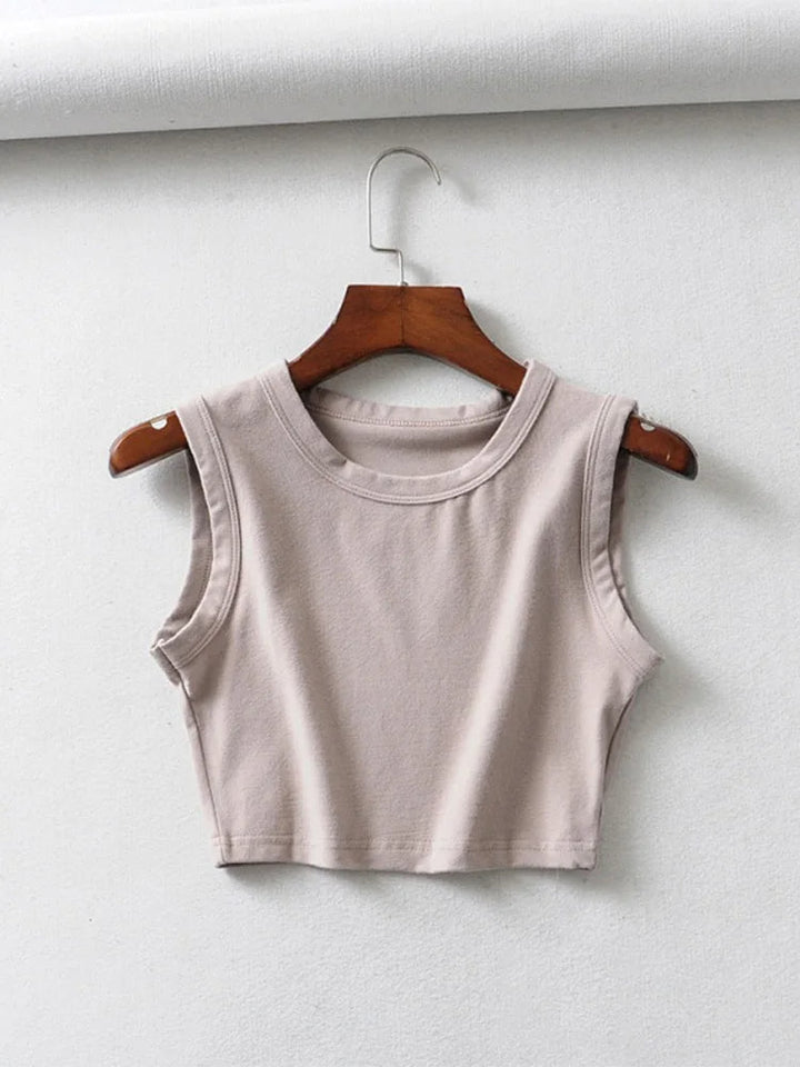 Débardeur Tank Crop Top sans manches
