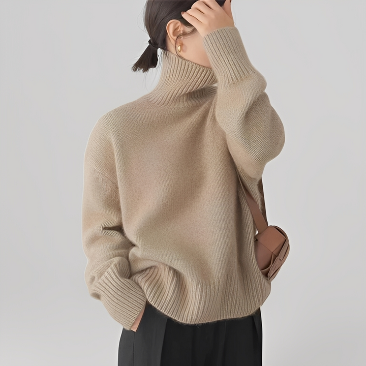 Anaise - Pull à col roulé pour femmes au style élégant
