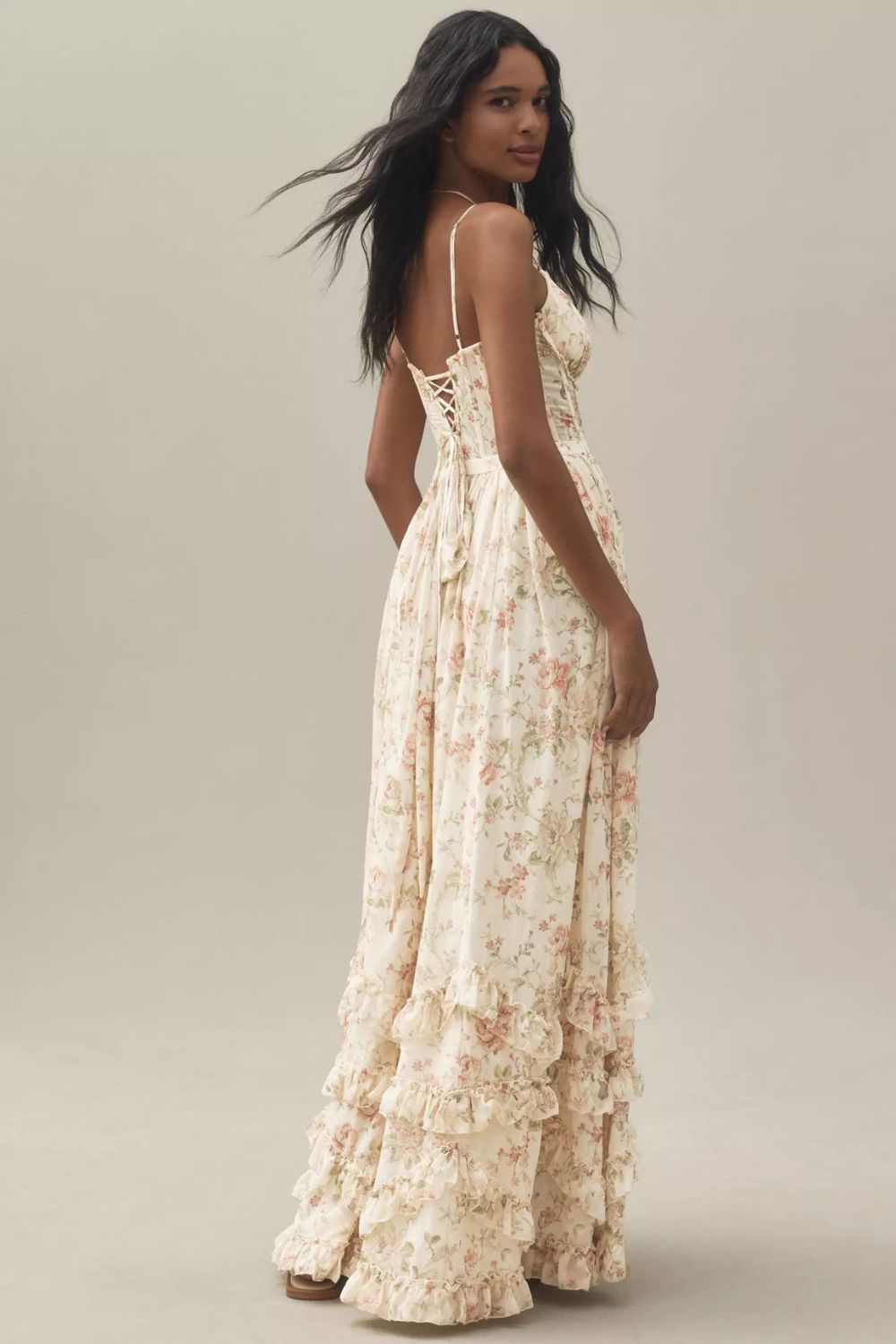 Robe maxi à fleurs Colette