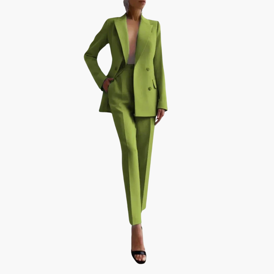 Ensemble Blazer Élégant pour Femmes - Coupe Ajustée avec Pantalon