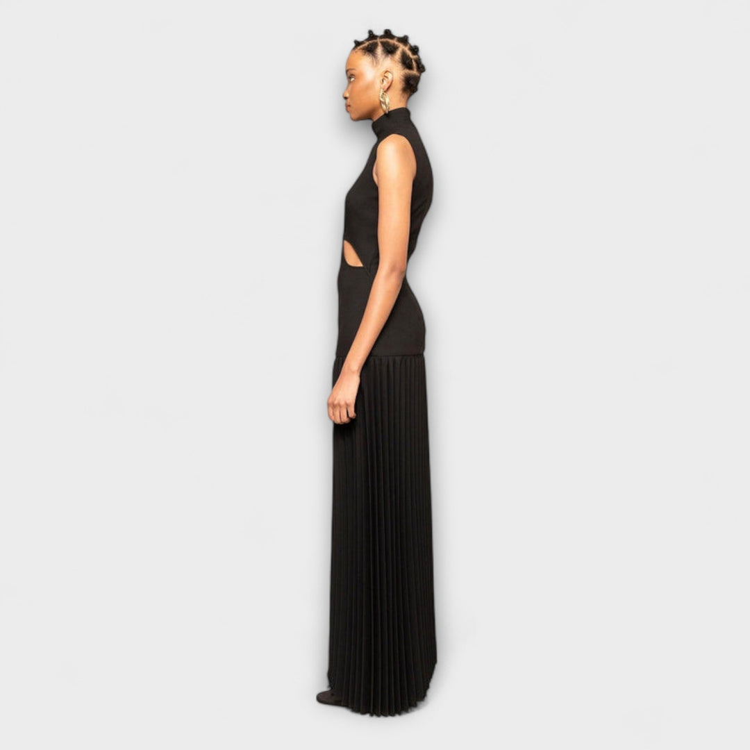 Kristen - Robe maxi avec plis et découpes