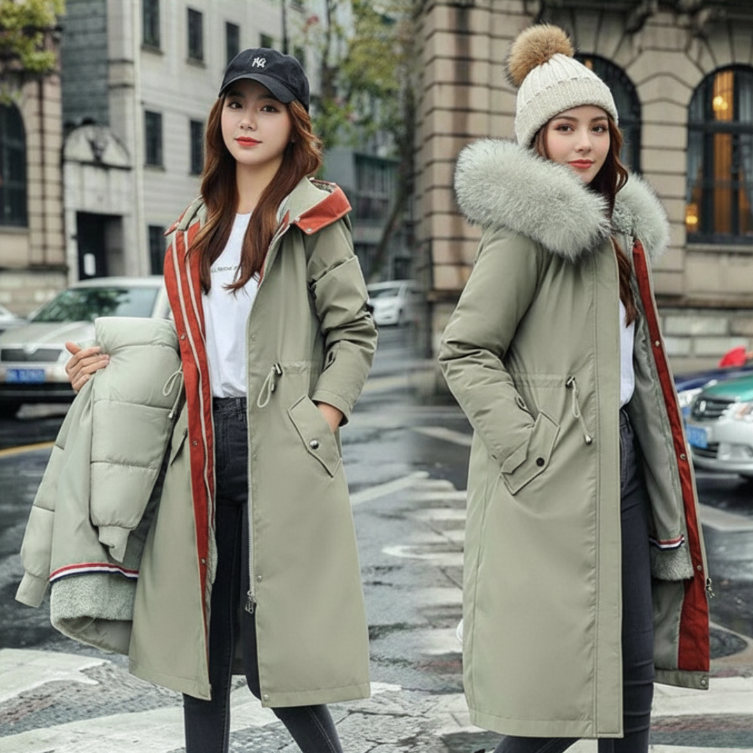 Frostra™ - Veste d'hiver pour femmes avec capuche et col doux