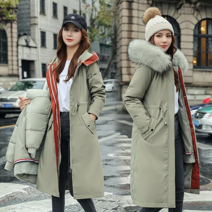 Frostra™ - Veste d'hiver pour femmes avec capuche et col doux