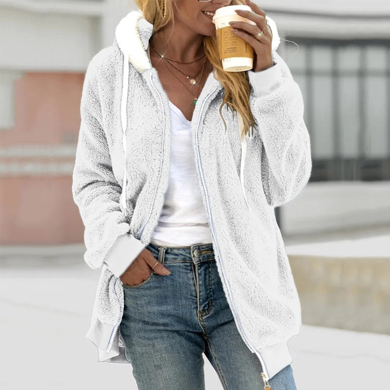Manteau Teddy d'Hiver pour Femmes | Avec Capuche