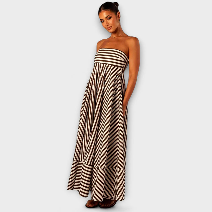 Robe maxi avec t-shirt à volants de Nuit Enchantée