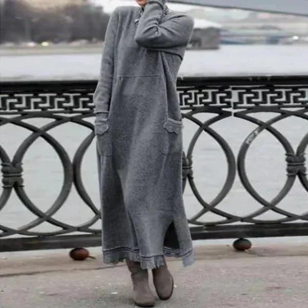 Liana – Robe maxi élégante pour les jours frais