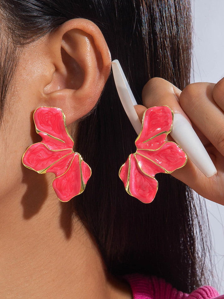 Boucles d'oreilles en forme de fleur