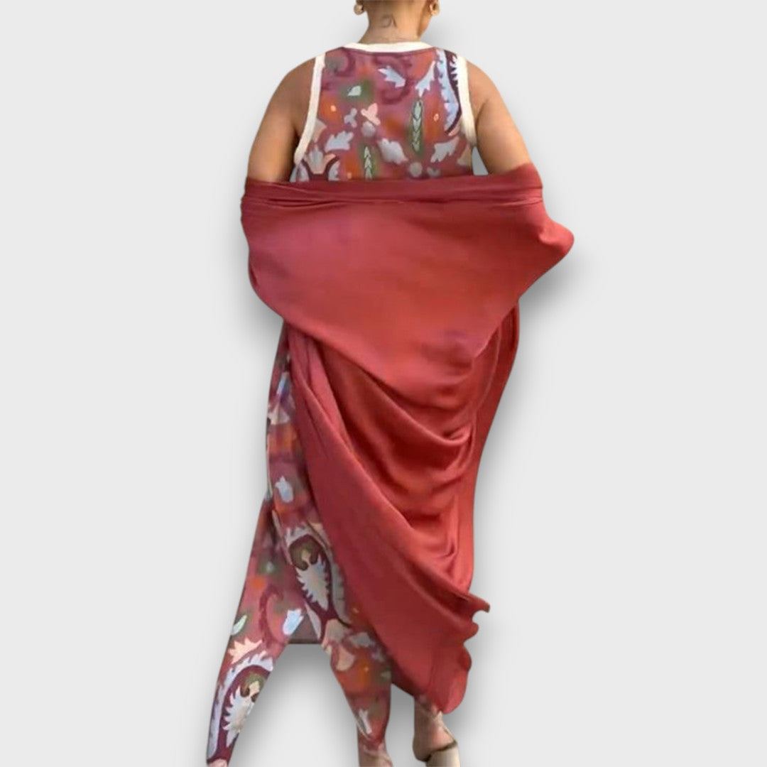Selviane – Robe maxi avec cardigan