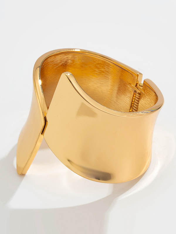 Parure bracelet et bague géométrique