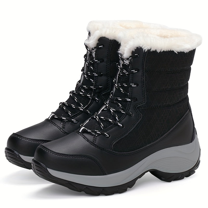 Bottes d'hiver pour femmes | Avec lacets et bout rond