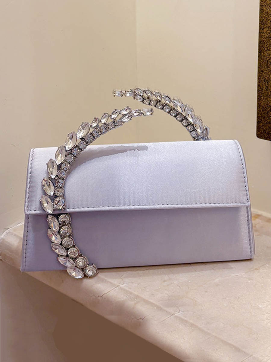 Sac à main géométrique à strass
