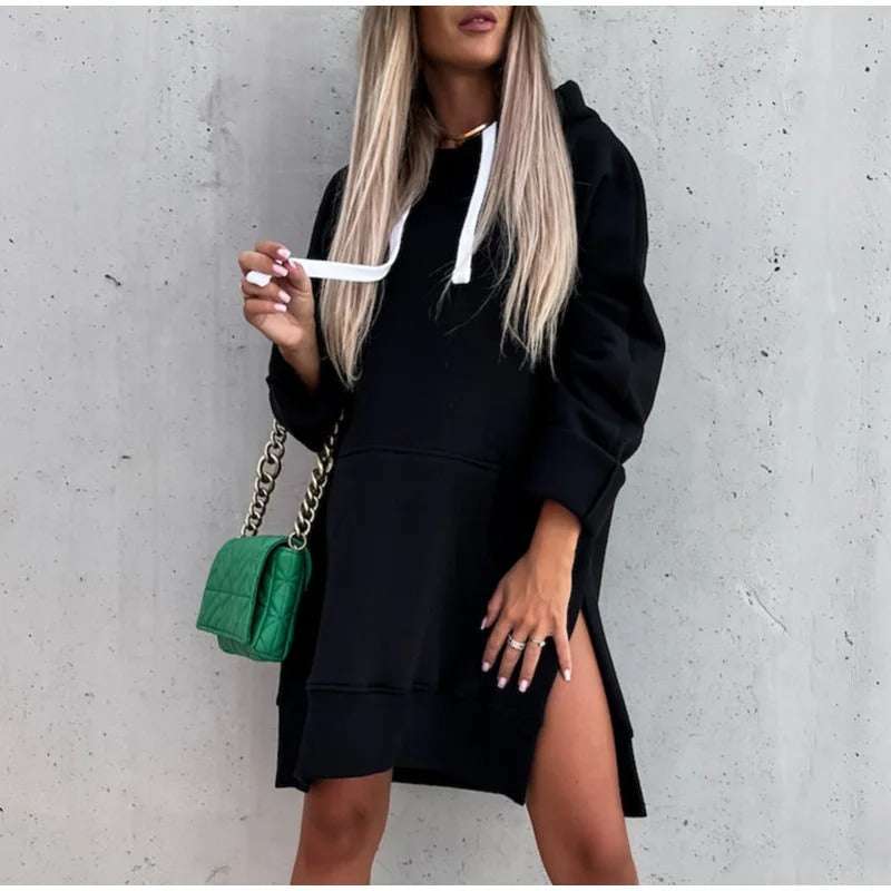Hoodie Oversize Chaud Femme | Long