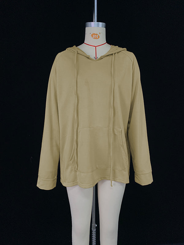 Sweats à capuche unis originaux – Ensemble deux pièces pantalon jambes écartées