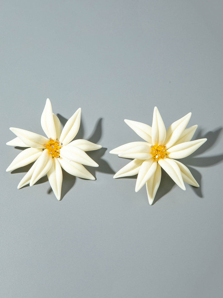Boucles d'oreilles pendantes en forme de fleur