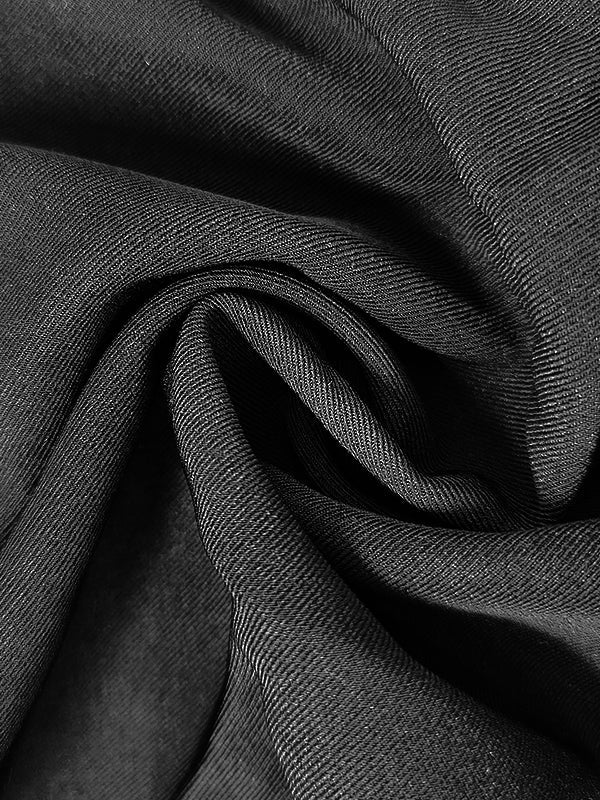 Veste fendue sur le côté à manches longues, à empiècements, à col cranté
