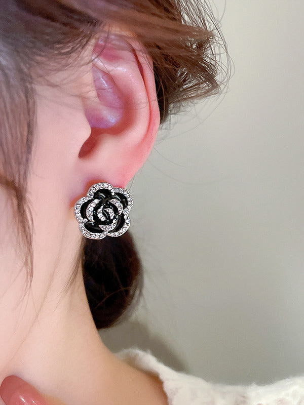 Boucles d'oreilles en forme de fleur