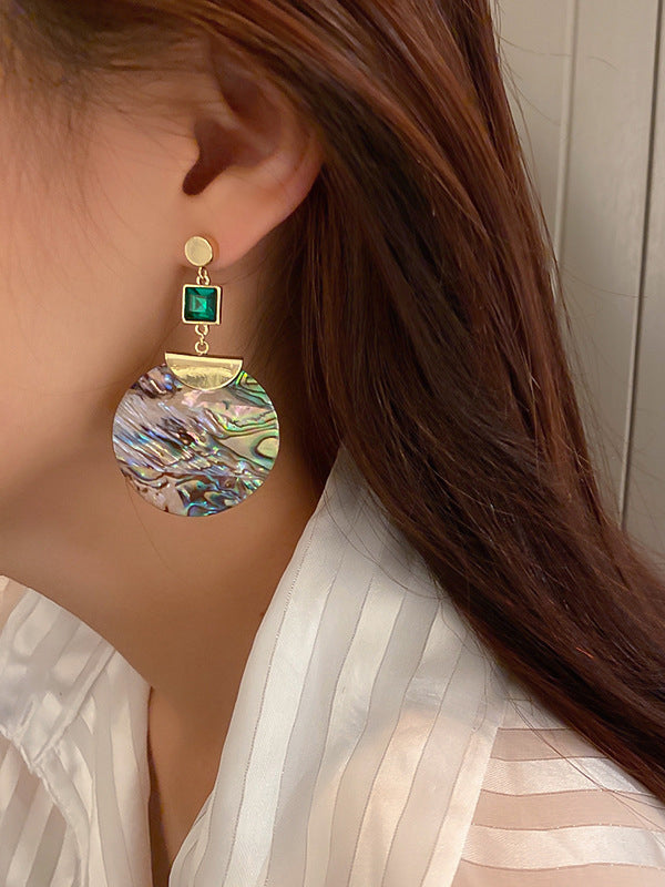 Accessoires de boucles d'oreilles acryliques géométriques urbaines