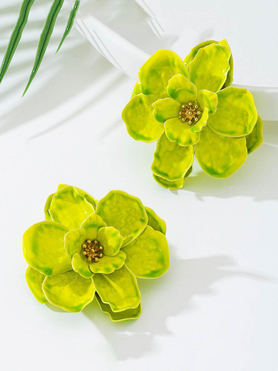 Boucles d'oreilles en forme de fleur