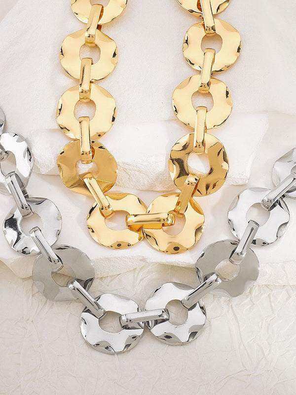 Collier géométrique normcore, à chaîne