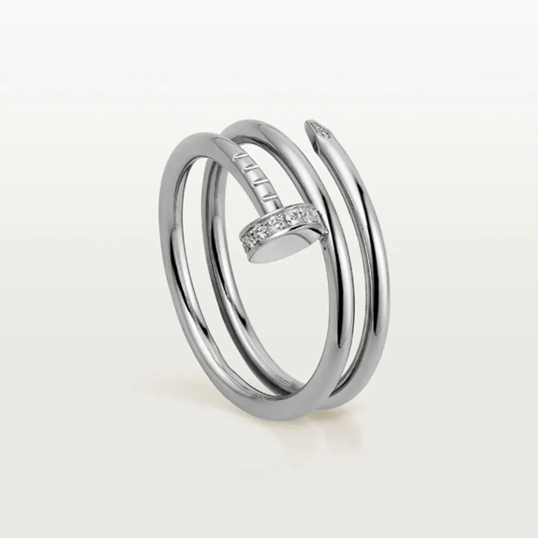BAGUE DOUBLE ONGLET | ARGENT