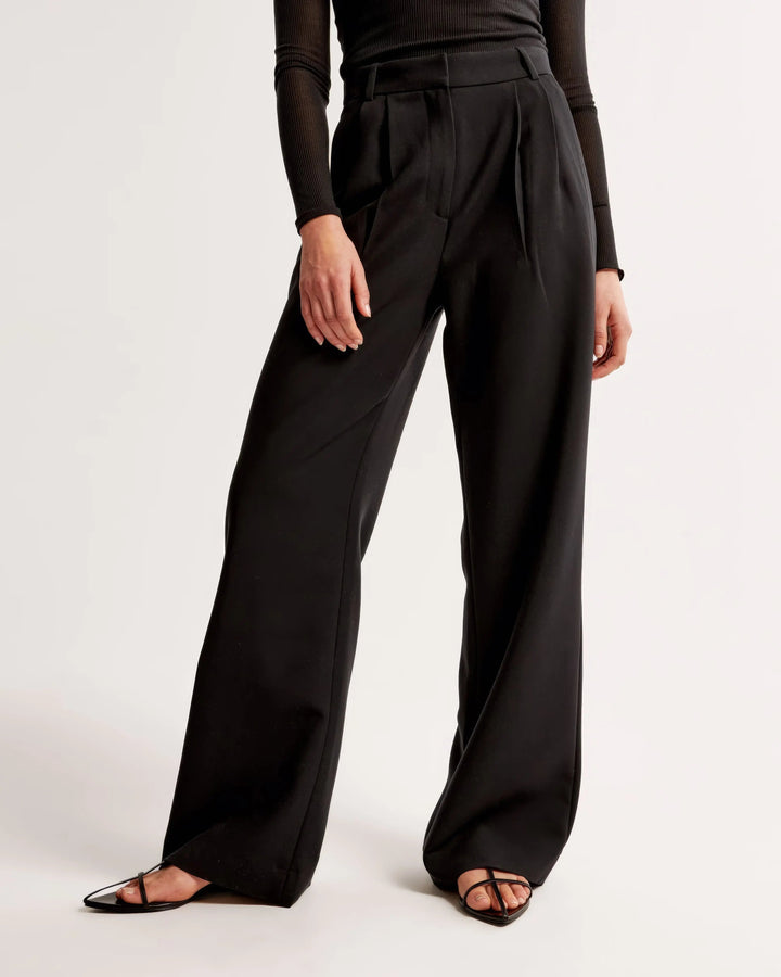 Pantalon Long à Taille Haute pour Femmes