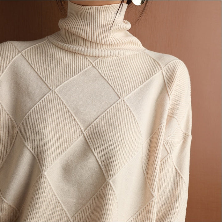 Pull col roulé femme tricoté | Oversize & Doux
