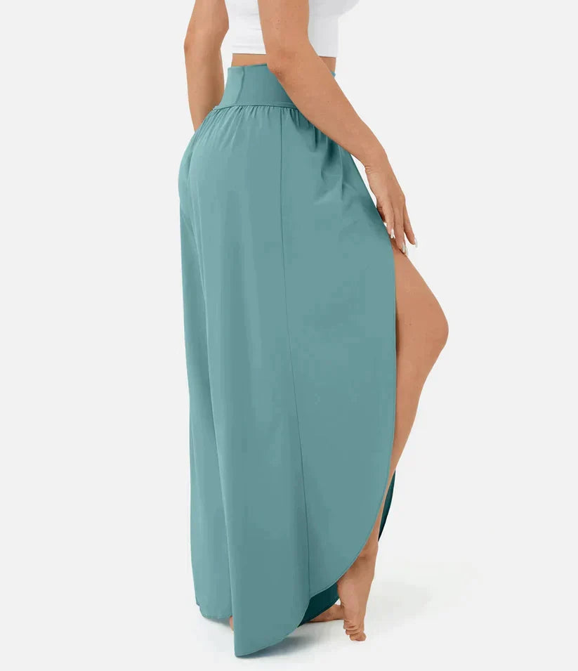 SummerBreeze - Pantalon Palazzo Taille Haute