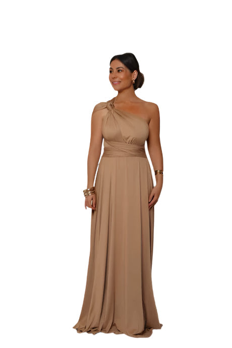 Robe de Soirée Maxikleid Convertible Élégante VersaGlam – Fluide & Ajustable