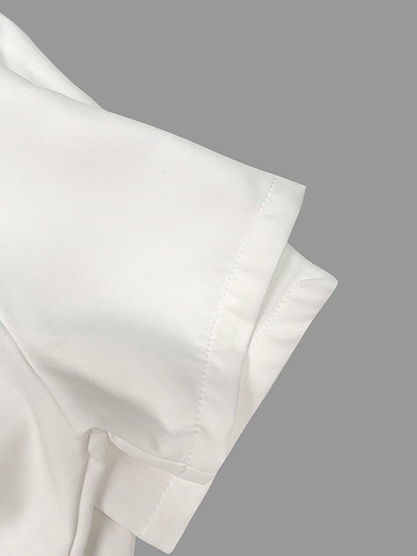 Robe longue à manches courtes, à imprimé floral, à col bateau