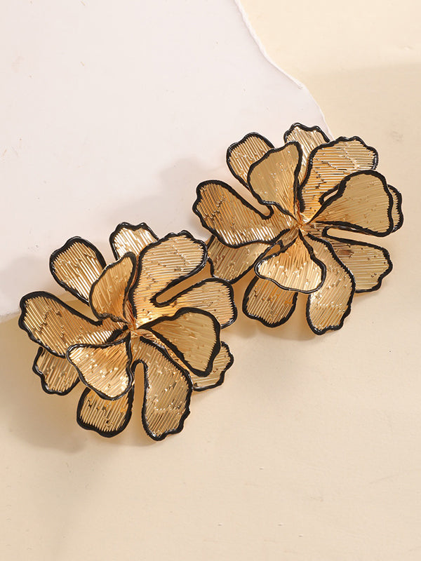 Boucles d'oreilles en forme de fleur