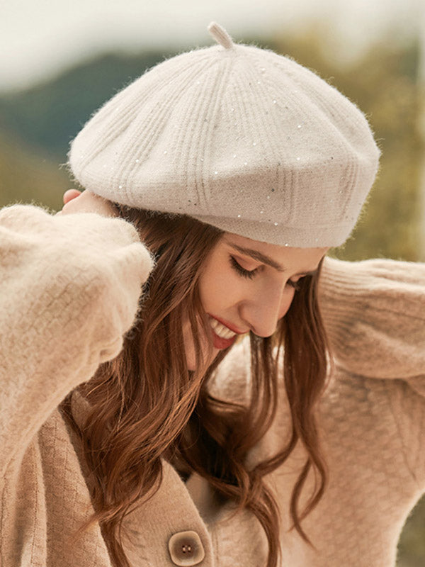 Chapeau bob vintage à paillettes 9 couleurs