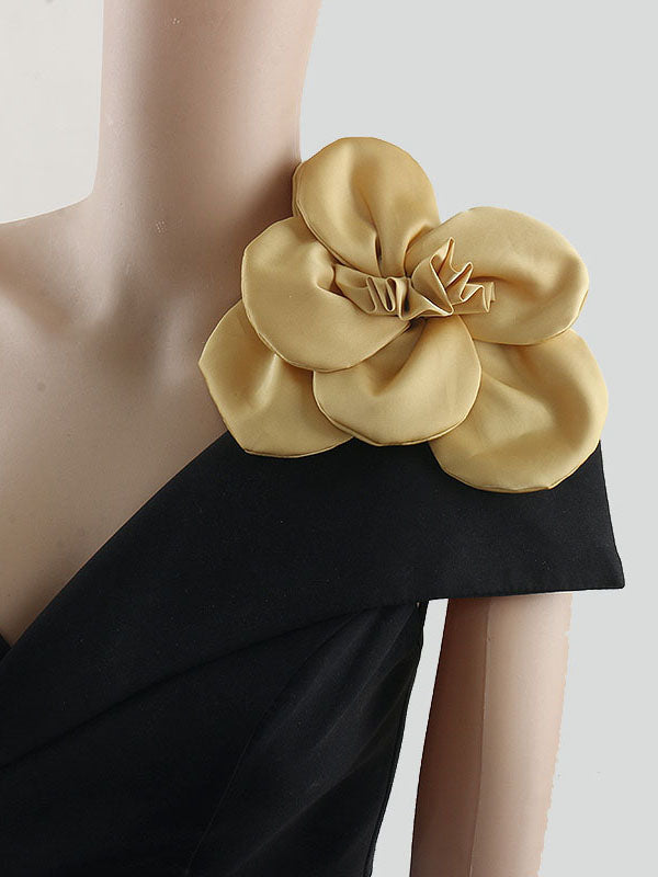 Broche à fleurs en 3D