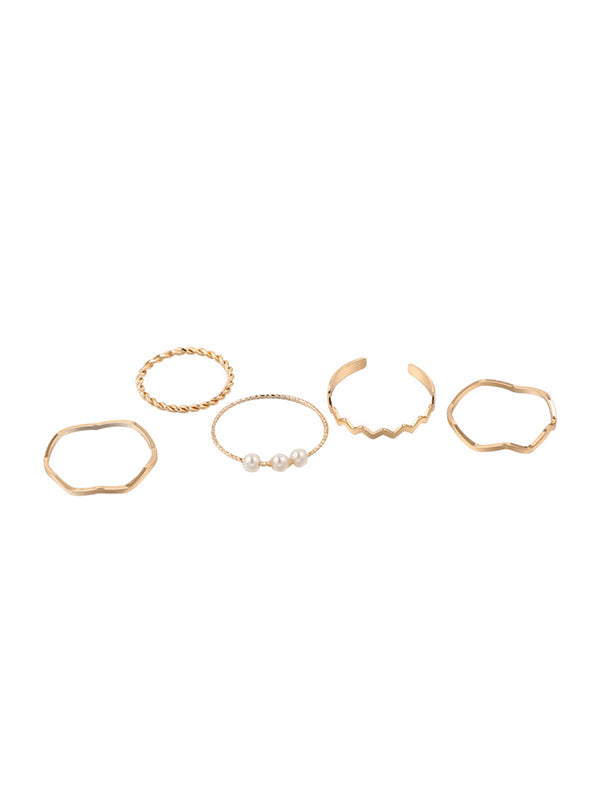Bague simple décontractée géométrique chic
