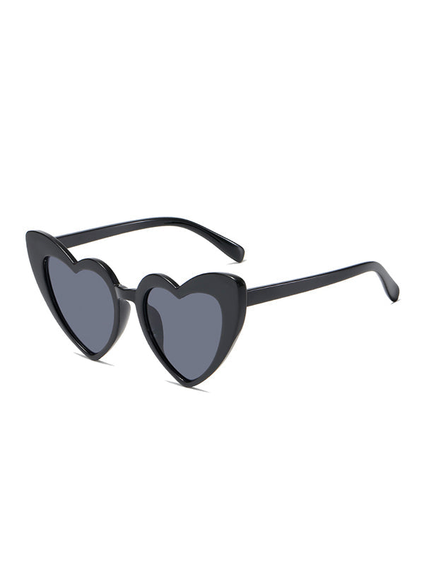 Lunettes de soleil en forme de cœur, anti-UV
