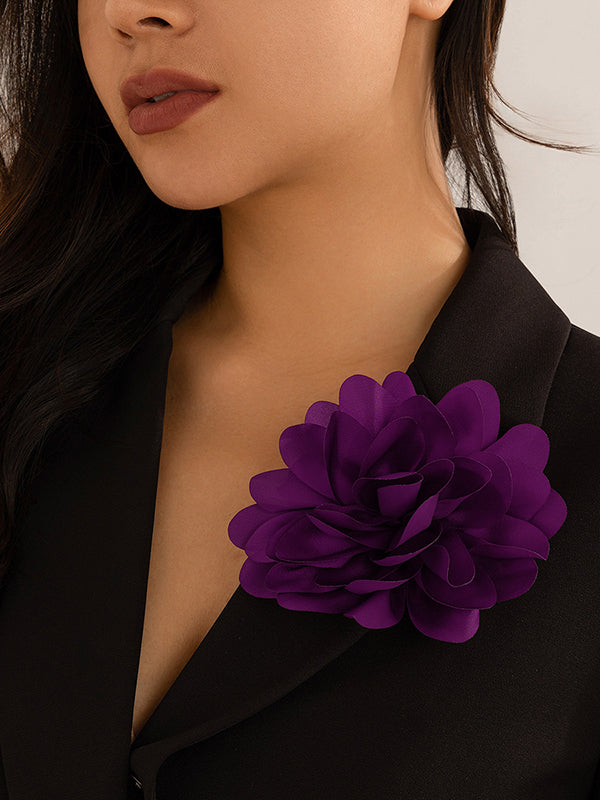 Broche à fleurs en 3D