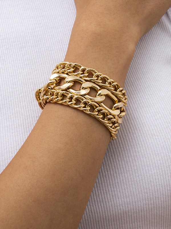 Bracelet ajouré à chaîne