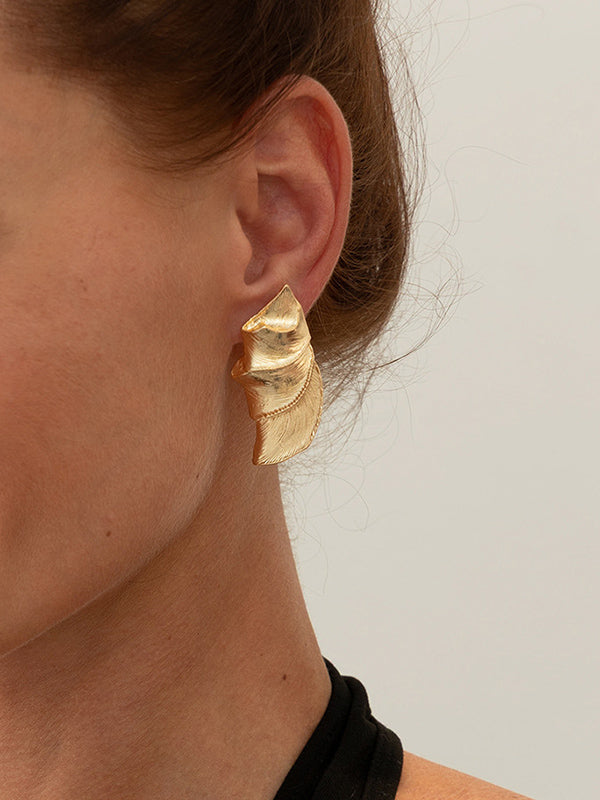Boucles d'oreilles pendantes géométriques normcore
