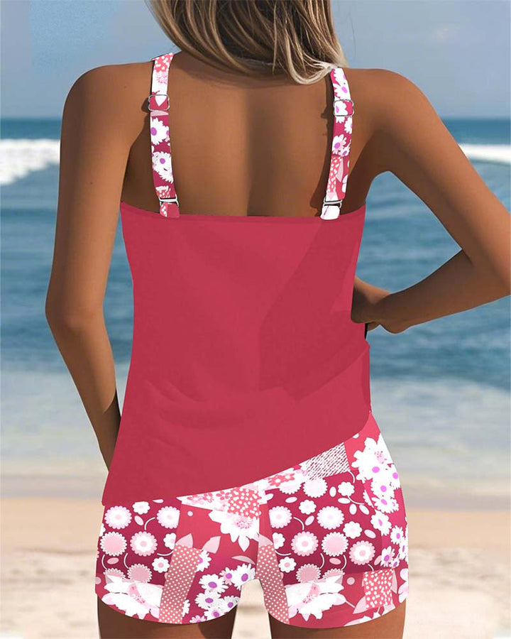 Felicia | Ensemble de Tankini à Imprimé Floral pour Femmes